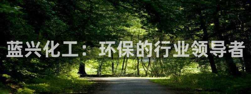 亿万先生现在的网址谁知道是真的：蓝兴化工：环保的行业领导者