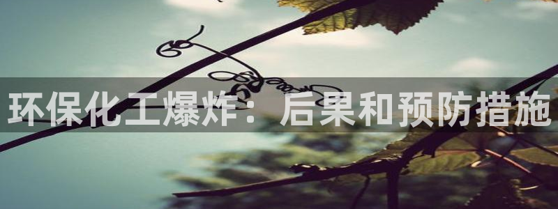 亿万先生首页：环保化工爆炸：后果和预防措施