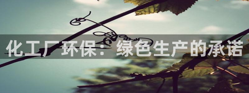 亿万先生手机版入口在哪看：化工厂环保：绿色生产的承诺