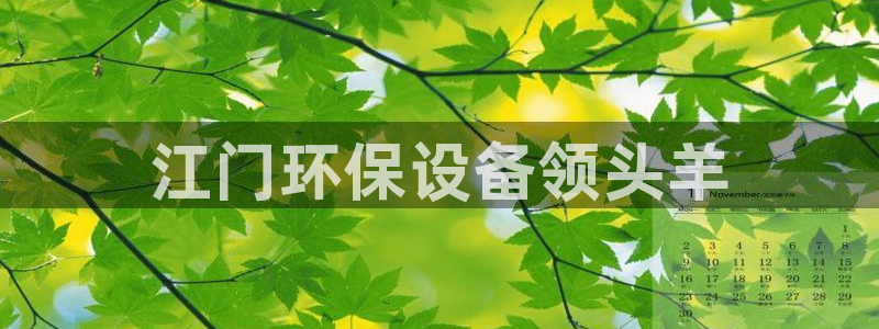 亿万先生网页版下载：江门环保设备领头羊