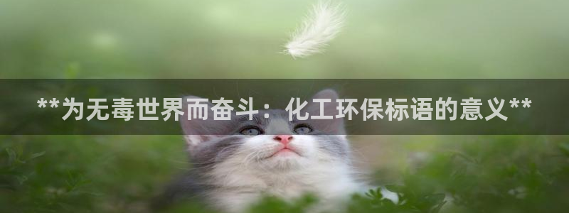 亿万先生客户端官网下载：**为无毒世界而奋斗：化工环保标语的意义**