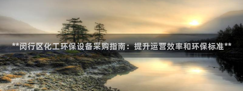 亿万先生手机客户端：**闵行区化工环保设备采购指南：提升运营效率和环保标准**