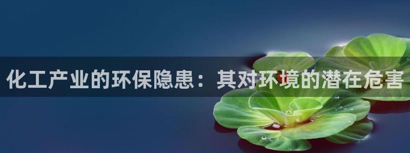 mr8001亿万先生：化工产业的环保隐患：其对环境的潜在危害