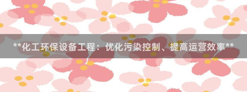 亿万先生现在的网址谁知道：**化工环保设备工程：优化污染控制、提高运营效率**