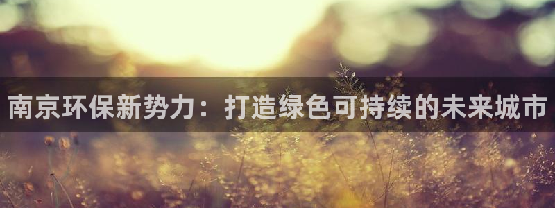 亿万先生客户端怎么下载：南京环保新势力：打造绿色可持续的未来城市