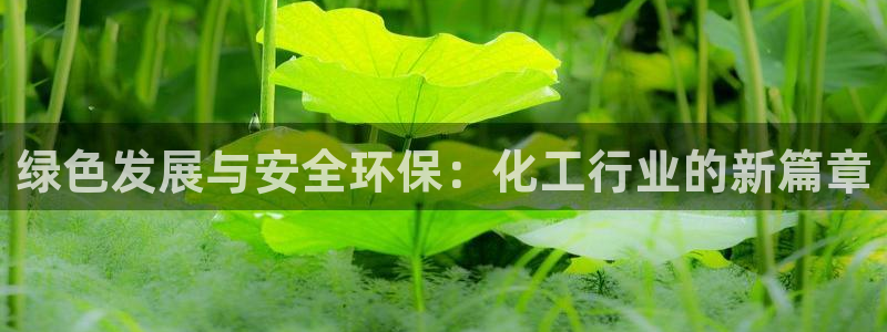 亿万先生官方网站下载：绿色发展与安全环保：化工行业的新篇章
