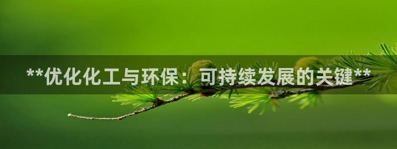 亿万城市手游官网：**优化化工与环保：可持续发展的关键**