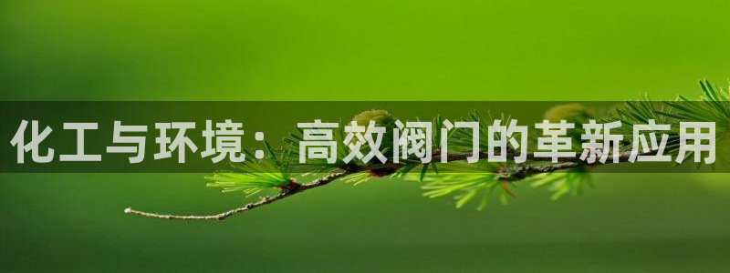 亿万官网字幕：化工与环境：高效阀门的革新应用