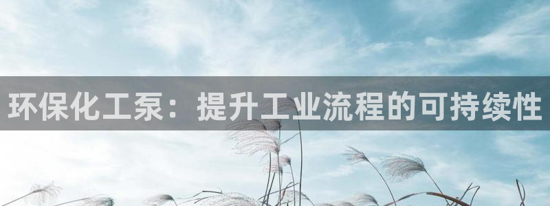 亿万网络科技有限公司：环保化工泵：提升工业流程的可持续性