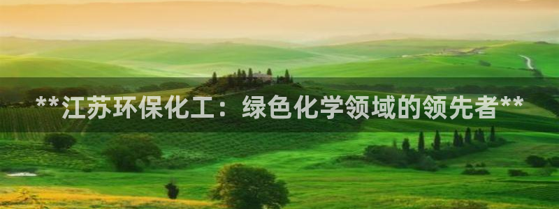 亿万先生手机版客户端下载官网：**江苏环保化工：绿色化学领域的领先者**
